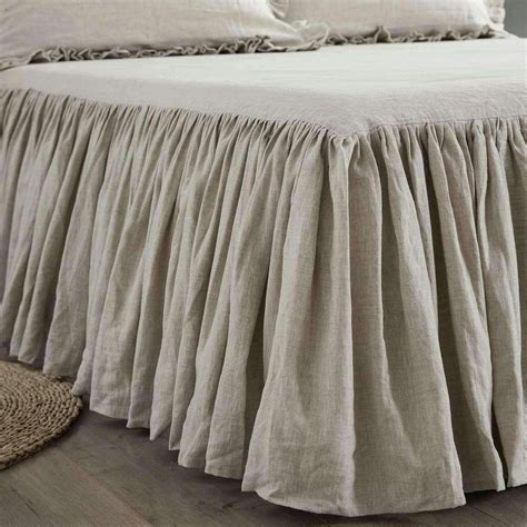 linen bed skirts uk